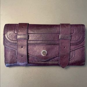 Proenza Schouler purple leather PS1 wallet